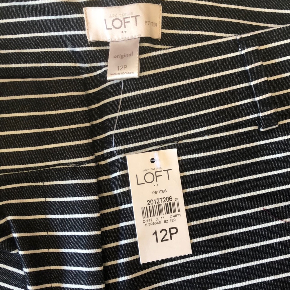 Loft wide leg cropped pants